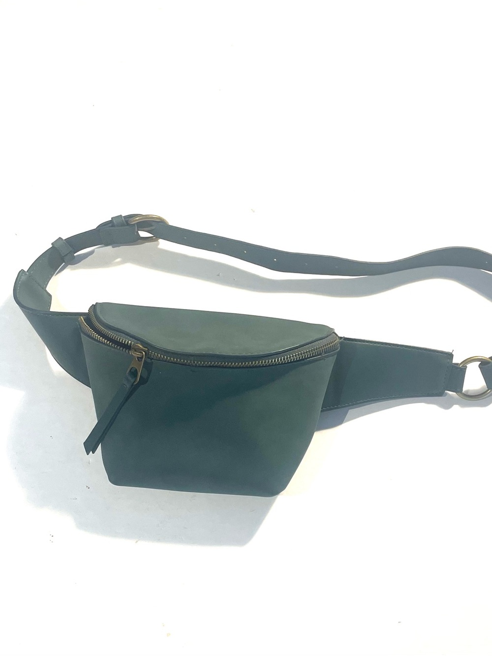 Universal Thread Dark Green Leather Crossbody Belt Bag